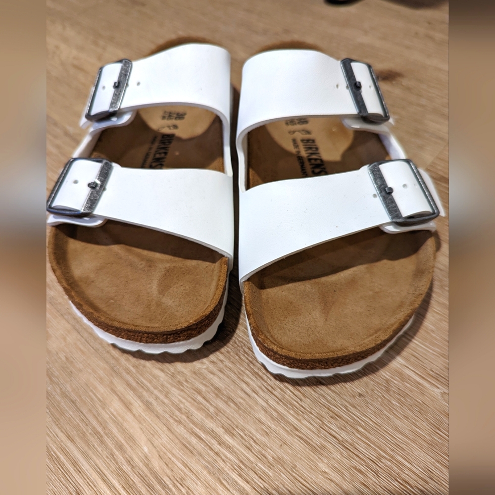 Birkenstock Arizona Birko-Flor White